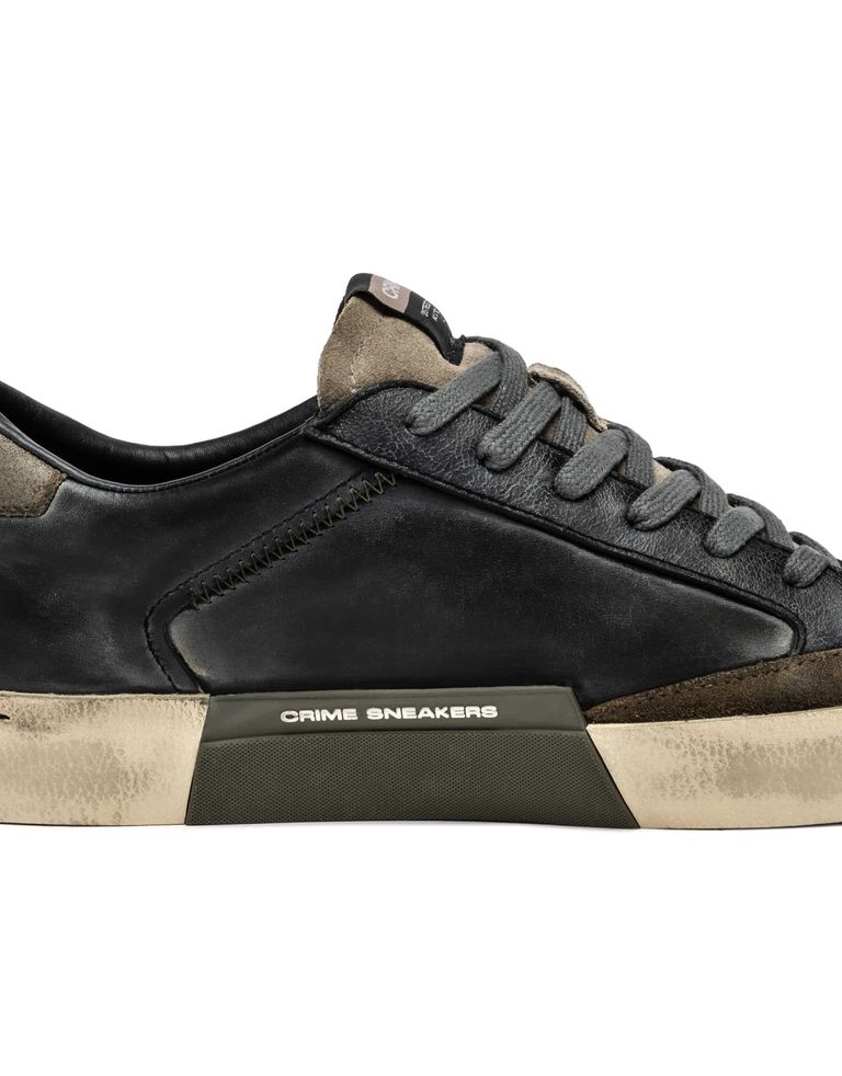 נעלי גברים - Crime London - סניקרס TOMMY - שחור4
