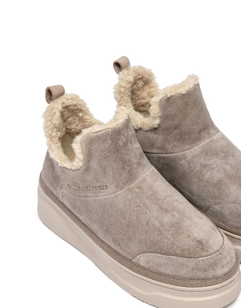 נעלי נשים - Crime London - מגפונים ABBEY - אפור3