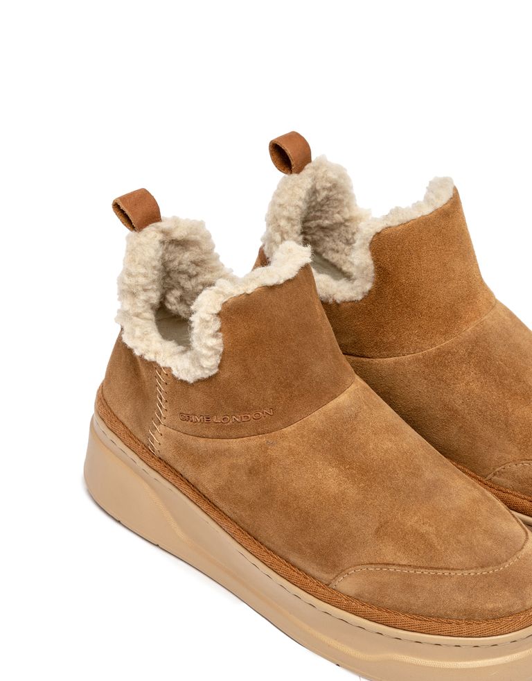 נעלי נשים - Crime London - מגפונים ABBEY - קאמל3