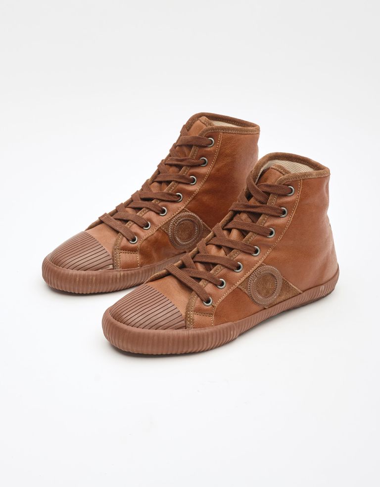 נעלי גברים - Aro - סניקרס גבוהות CHARLIE - חום2