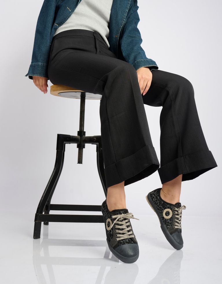 נעלי נשים - Aro - סניקרס מנומרות CHARLIE - שחור אפור2