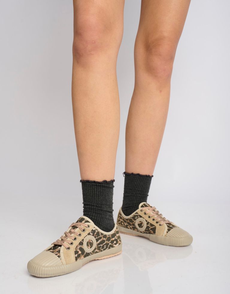 נעלי נשים - Aro - סניקרס מנומרות CHARLIE - בז'4