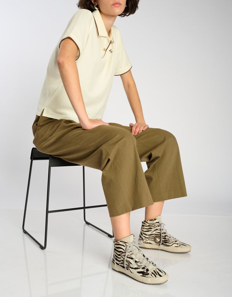 נעלי נשים - Aro - סניקרס זמש עם הדפס WEN - זברה2