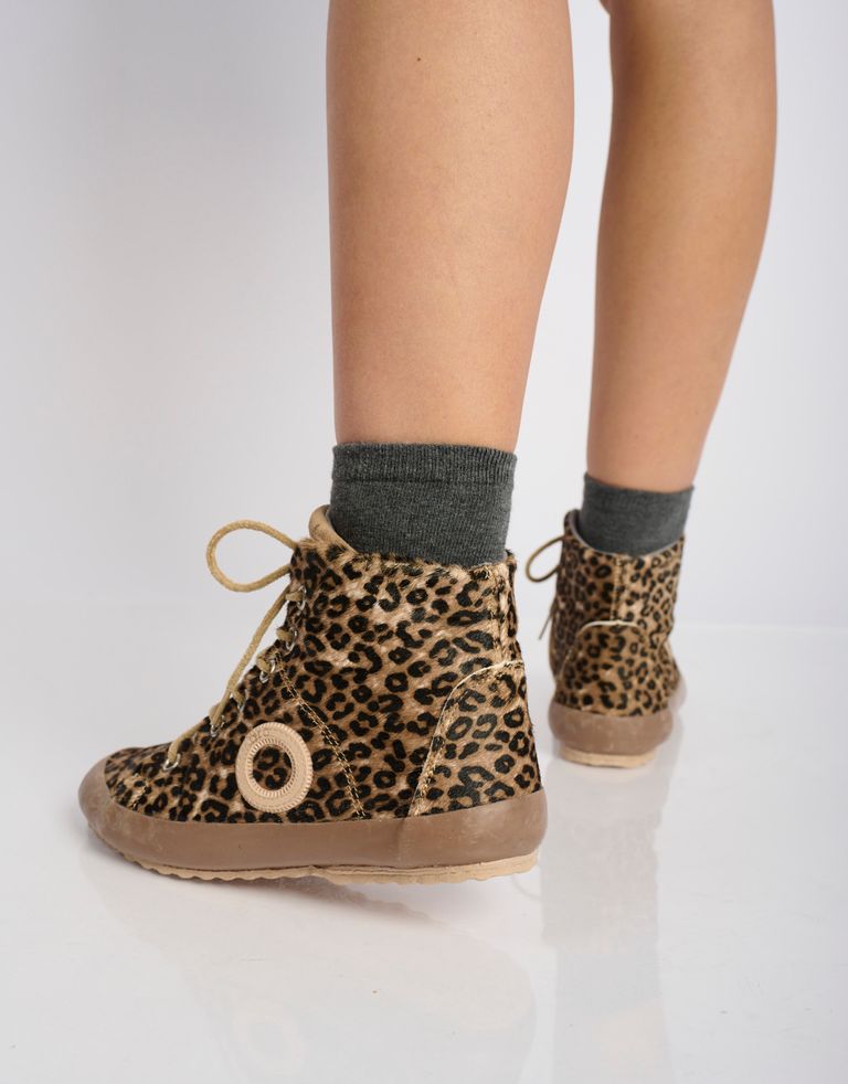 נעלי נשים - Aro - סניקרס זמש עם הדפס WEN - נמר4