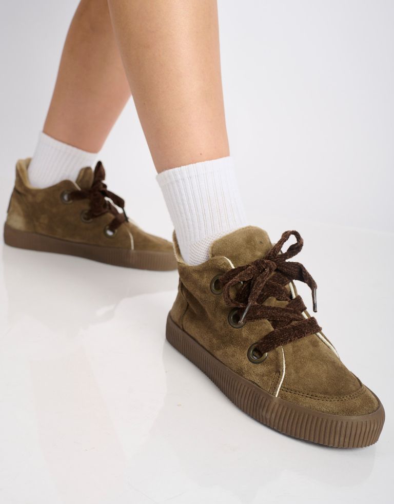 נעלי נשים - Aro - מגפונים עם שרוכים NOELLE - חום3