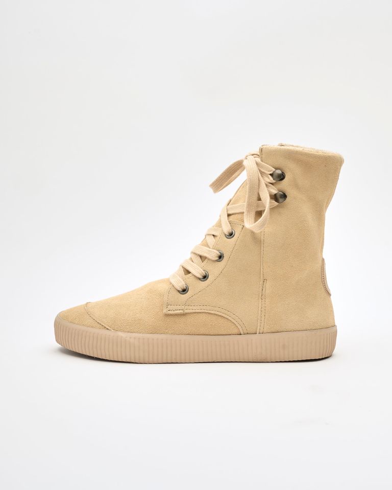 נעלי נשים - Aro - מגפוני זמש שרוכים NOELLE - בז'2