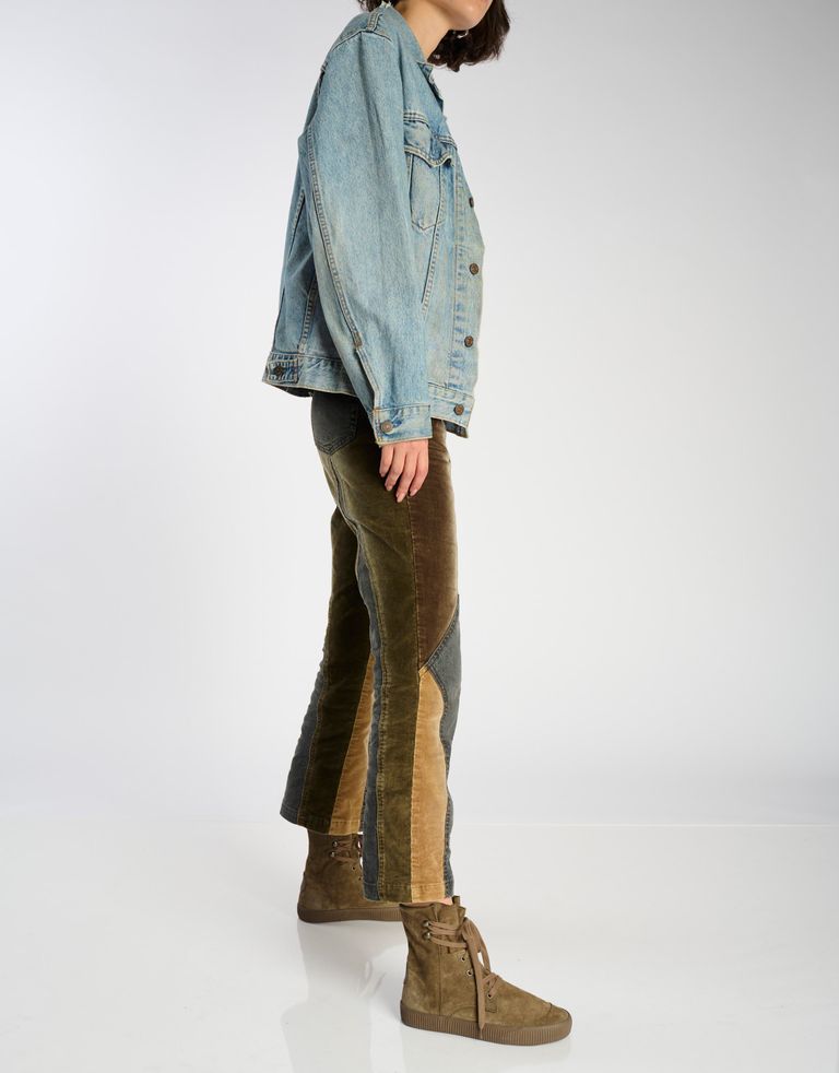 נעלי נשים - Aro - מגפוני זמש שרוכים NOELLE - חום3