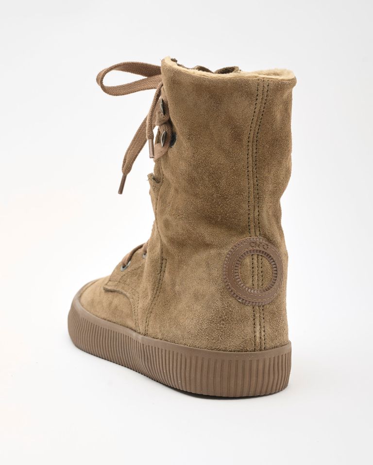 נעלי נשים - Aro - מגפוני זמש שרוכים NOELLE - חום4