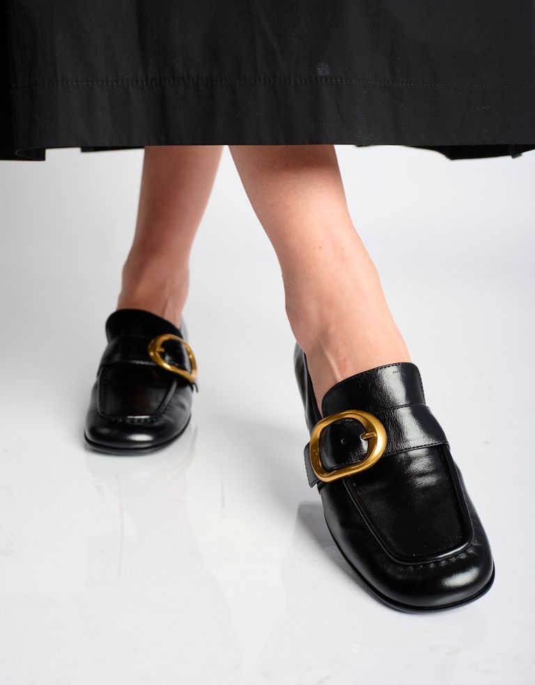 נעלי נשים - Jeffrey Campbell - נעלי מוקסין DOCILE - שחור