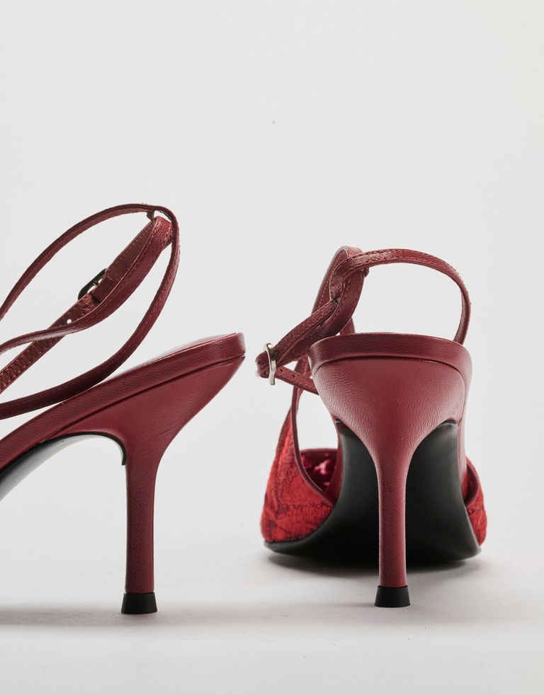 נעלי נשים - Jeffrey Campbell - נעלי סירה תחרה EXEC-L - חמרה3