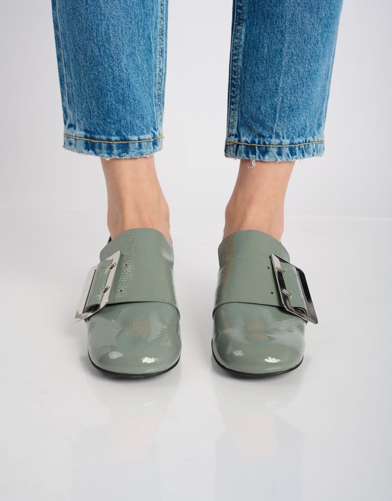 נעלי נשים - Jeffrey Campbell - נעליי לק עם אבזם PROCTOR - אפור3