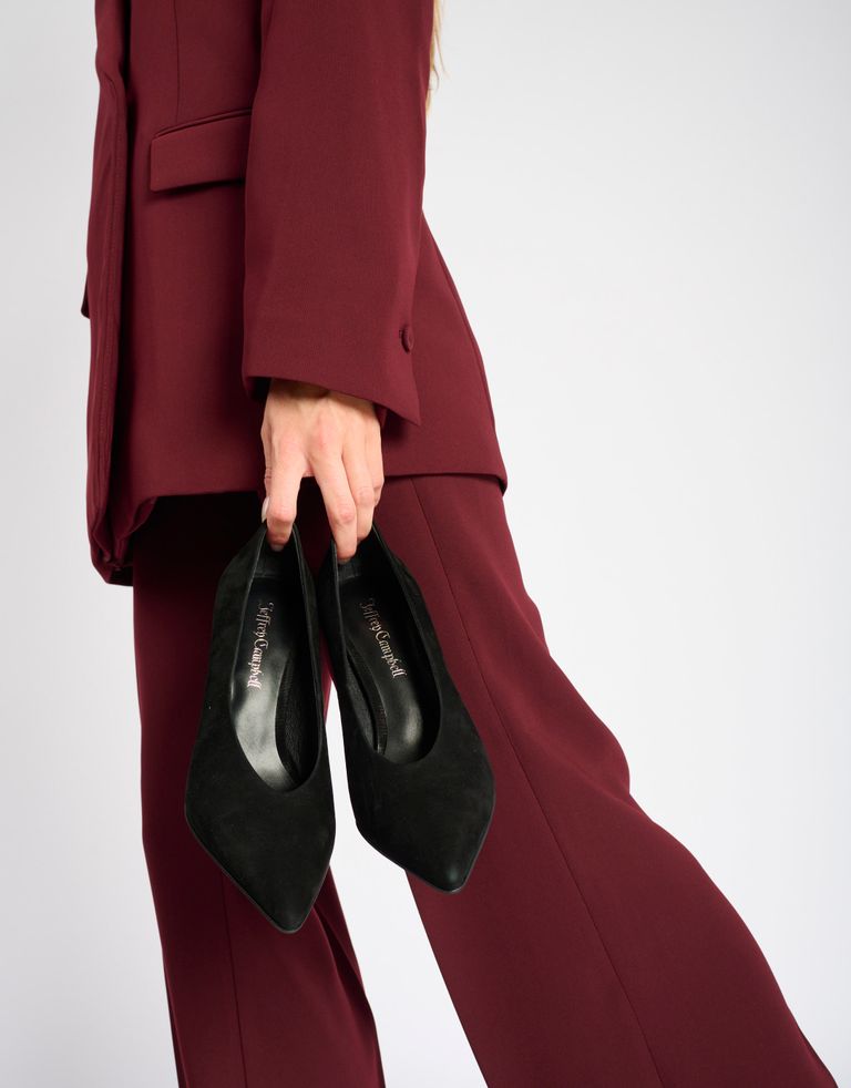 נעלי נשים - Jeffrey Campbell - נעלי סירה עם עקב SPECTRE - שחור1