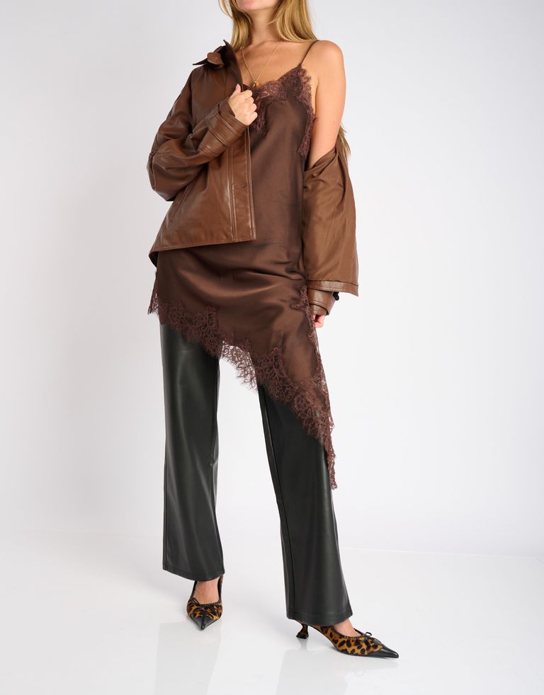 נעלי נשים - Jeffrey Campbell - נעלי סירה עם עקב TORPEDO - נמר3