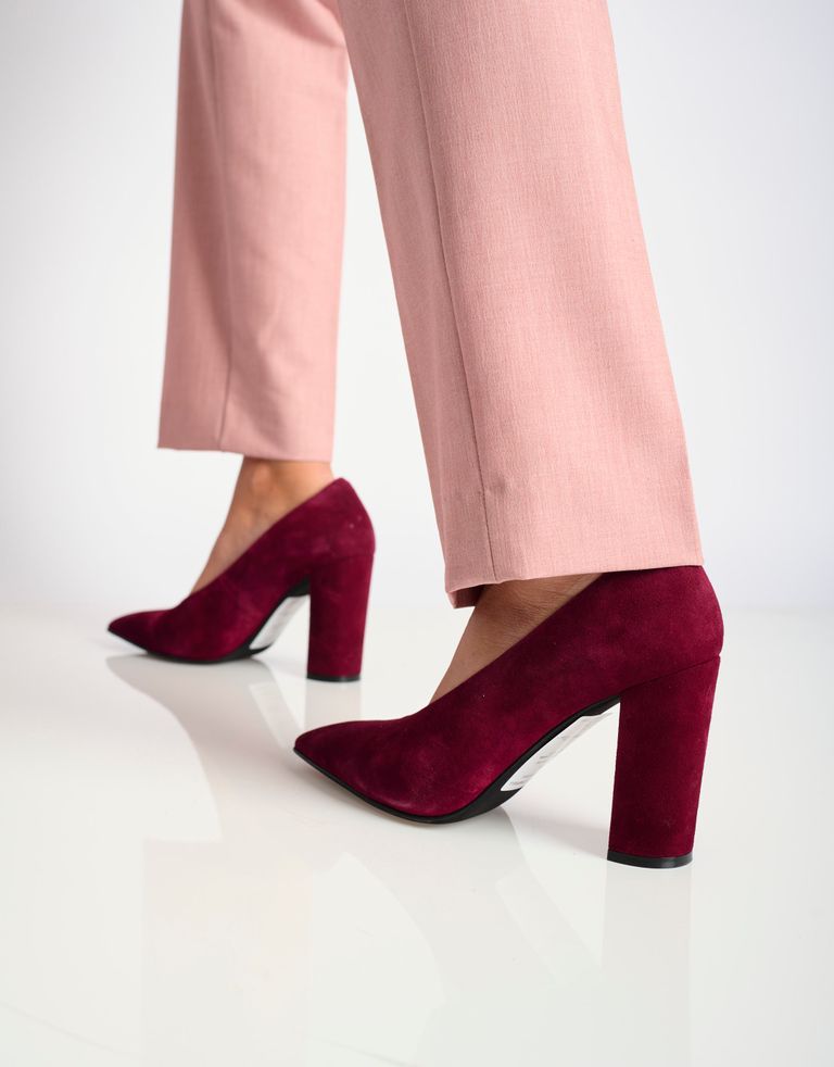 נעלי נשים - Jeffrey Campbell - נעלי סירה עם עקב SPECTRE - בורדו4