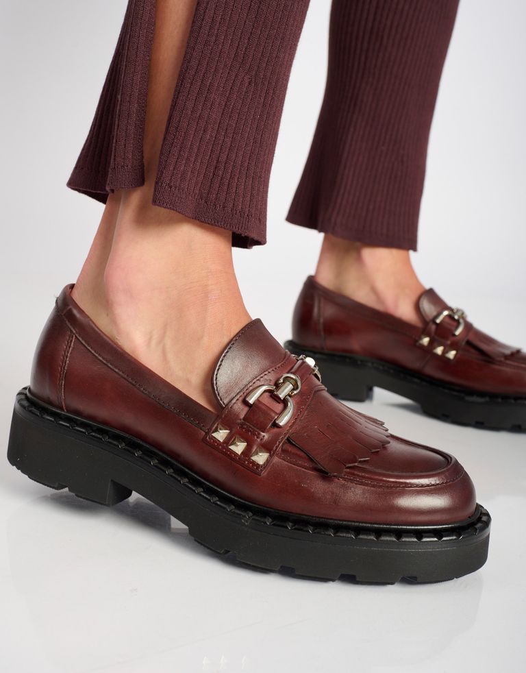 נעלי נשים - Mjus - נעלי מוקסין REBECCA - בורדו3