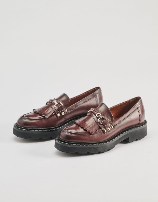 נעלי נשים - Mjus - נעלי מוקסין REBECCA - בורדו