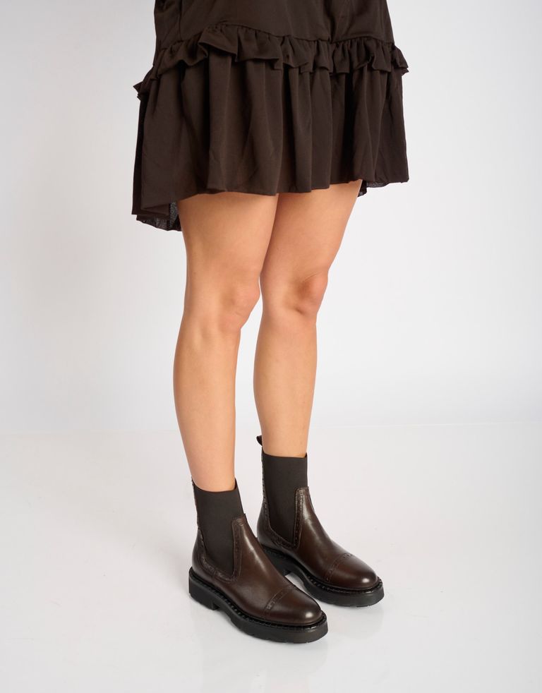 נעלי נשים - Mjus - מגפוני צ'לסי REBECCA - חום כהה3