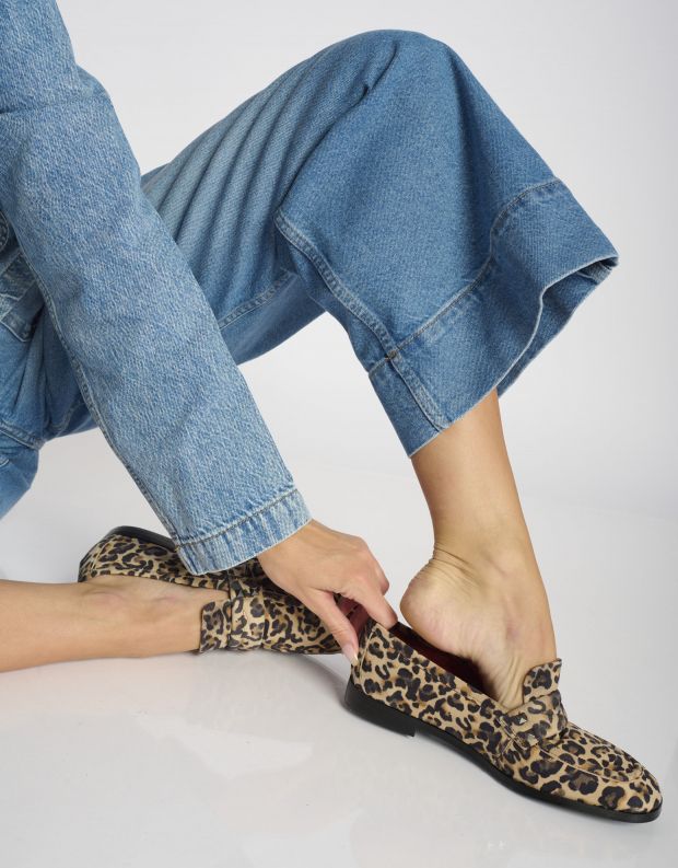 נעלי נשים - Mjus - נעלי מוקסין VOLTERRA - נמר