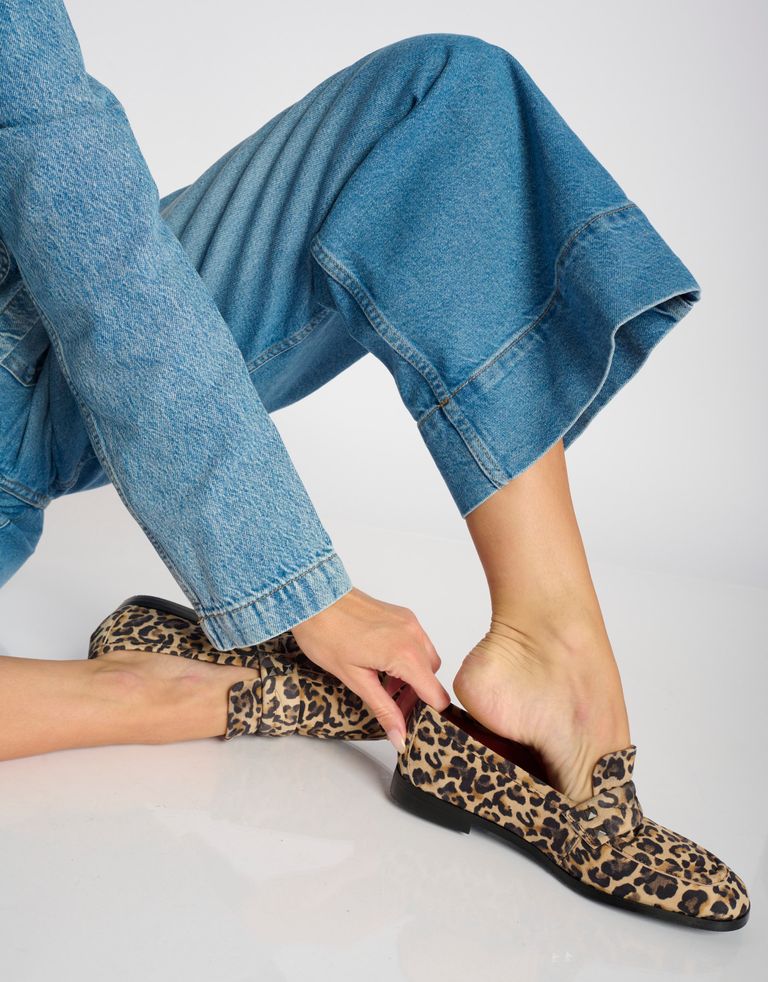 נעלי נשים - Mjus - נעלי מוקסין VOLTERRA - נמר