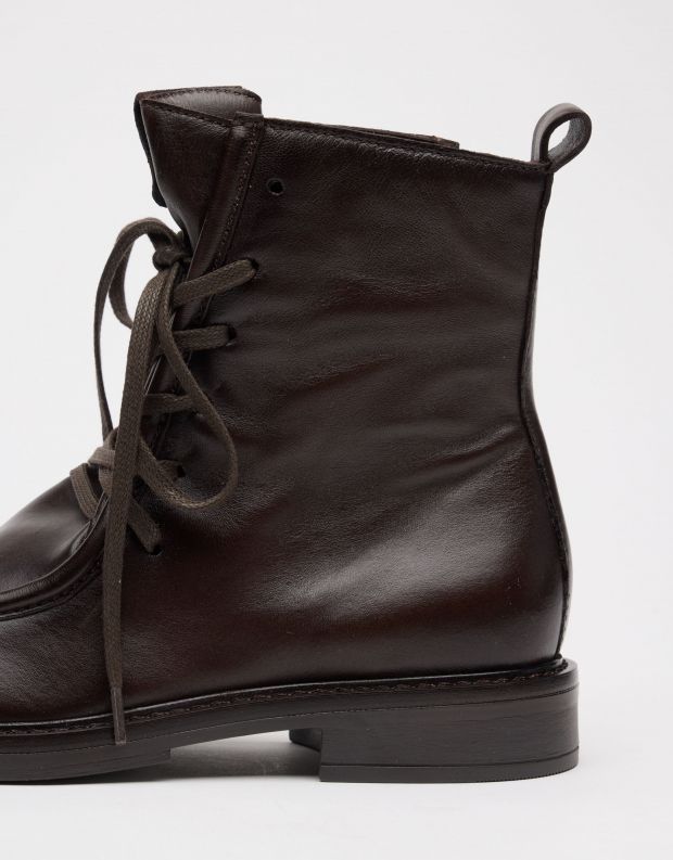 נעלי נשים - Mjus - מגפונים עם שרוכים FABIA - שחור