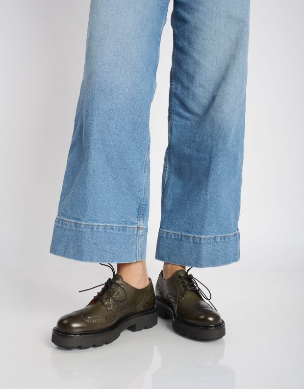 נעלי נשים - Mjus - נעליים עם שרוכים REBECCA - חאקי