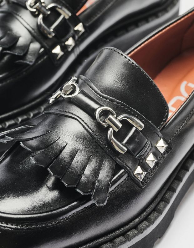 נעלי נשים - Mjus - נעלי מוקסין REBECCA - שחור