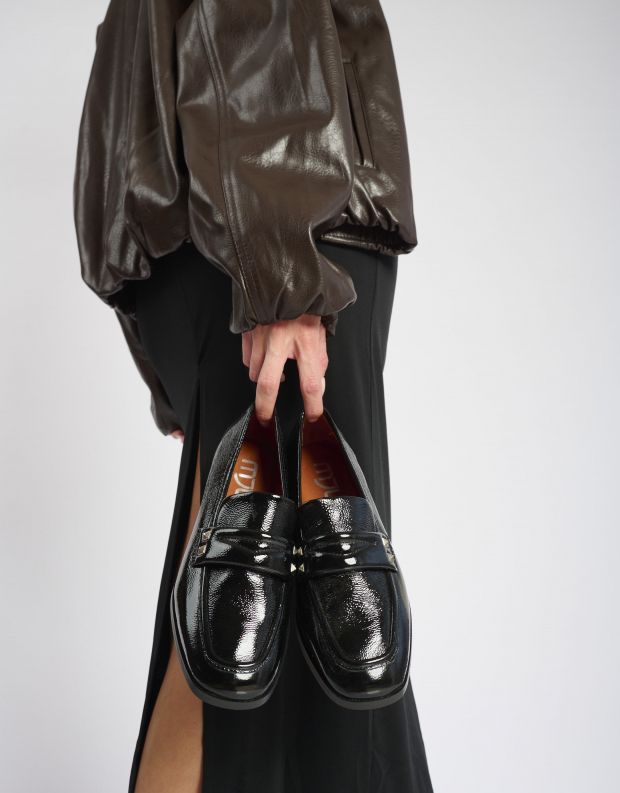 נעלי נשים - Mjus - נעלי מוקסין VOLTERRA - שחור