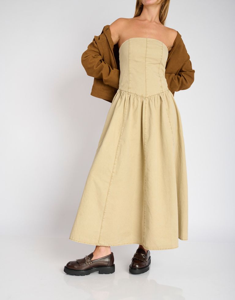 נעלי נשים - Mjus - נעלי מוקסין REBECCA - חום כהה4