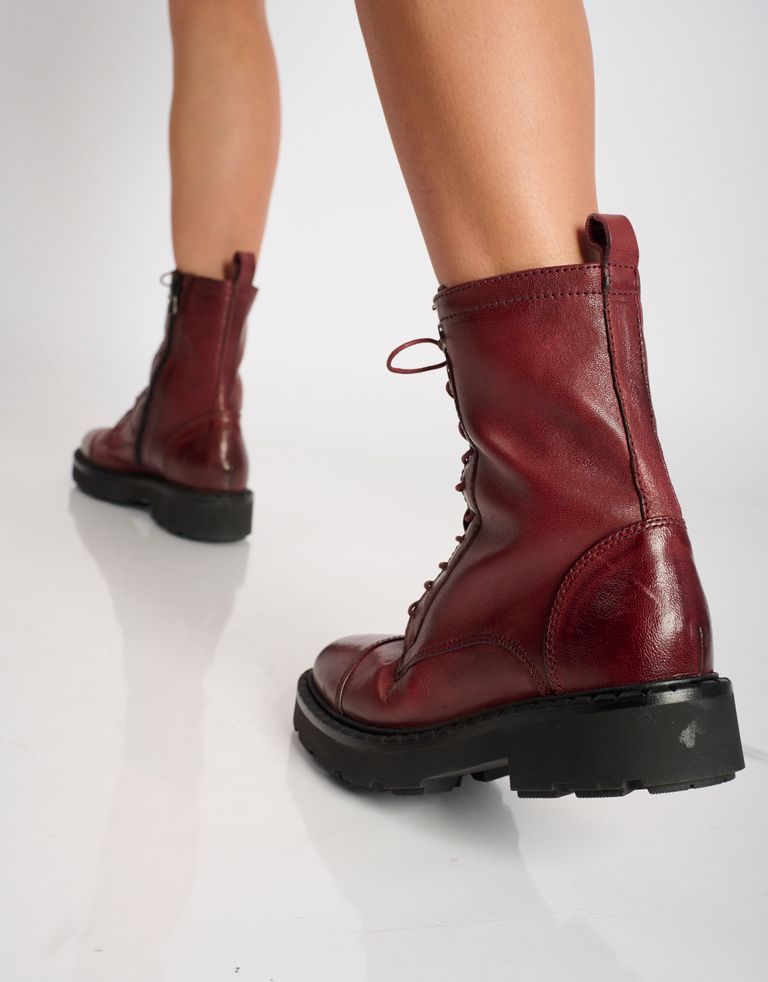 נעלי נשים - Mjus - מגפונים עם שרוכים REBECCA - בורדו4