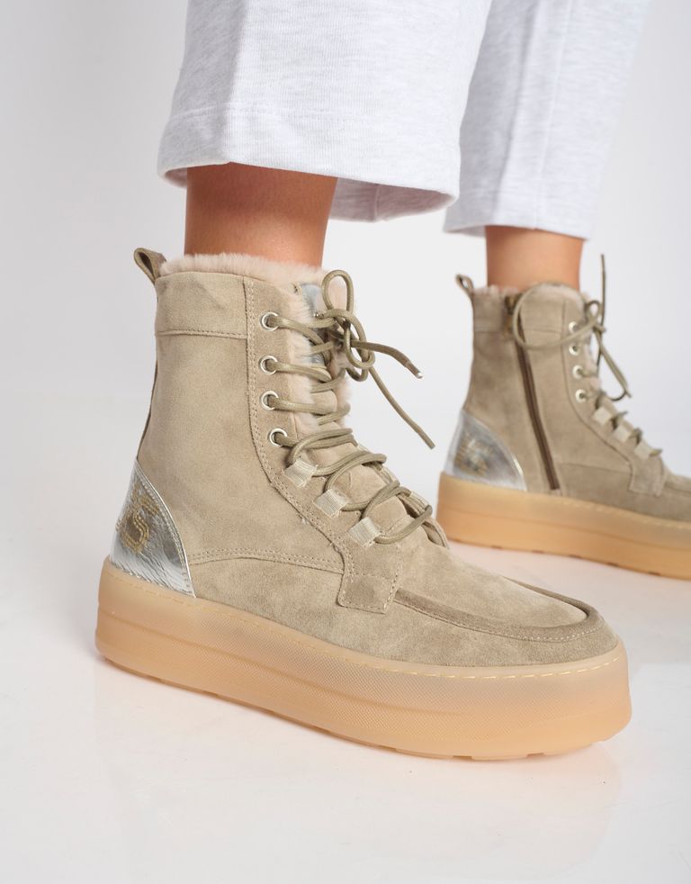 נעלי נשים - Mjus - סניקרס זמש גבוהות LURDES - אפור3