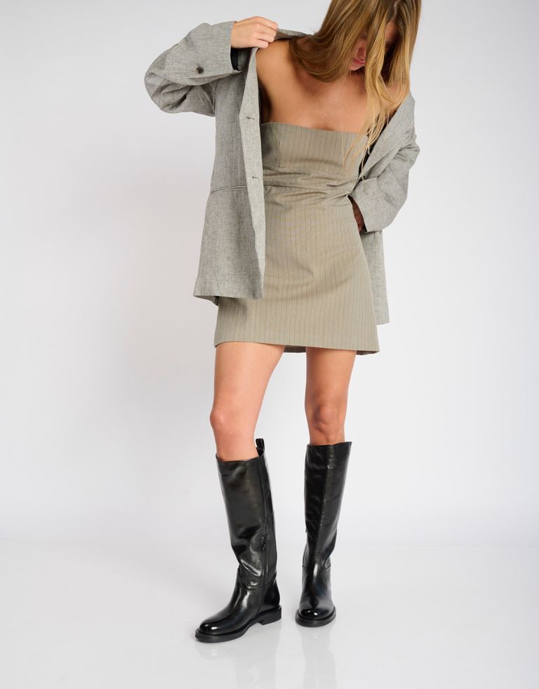 נעלי נשים - Mjus - מגפיים מעור BEATA - שחור1