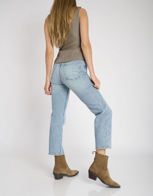 נעלי נשים - Mjus - מגפוני זמש TERESA - קאמל