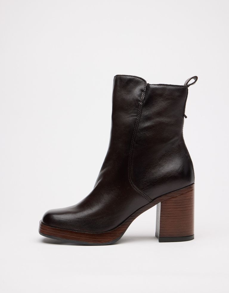 נעלי נשים - Mjus - מגפונים עם עקב MICAELA - חום2