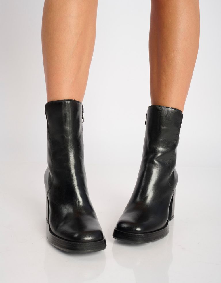 נעלי נשים - Mjus - מגפונים עם עקב MICAELA - שחור4