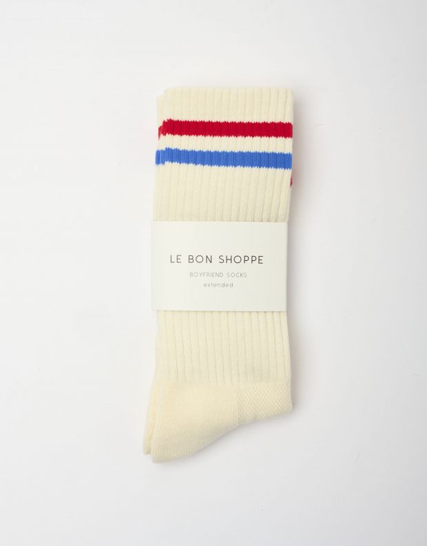 נעלי גברים - Le Bon Shoppe - גרביים EXTEND BOYFRIEND - לבן