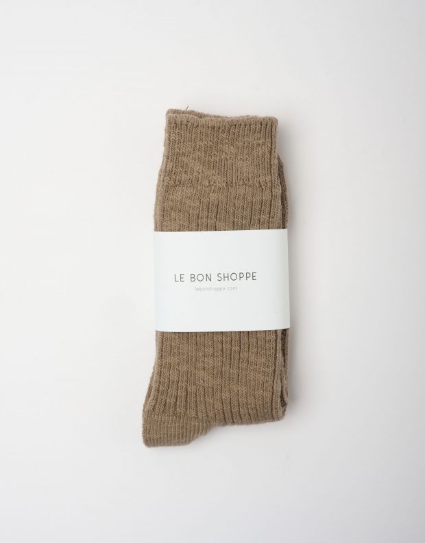 נעלי נשים - Le Bon Shoppe - גרביים COTTAGE - חום