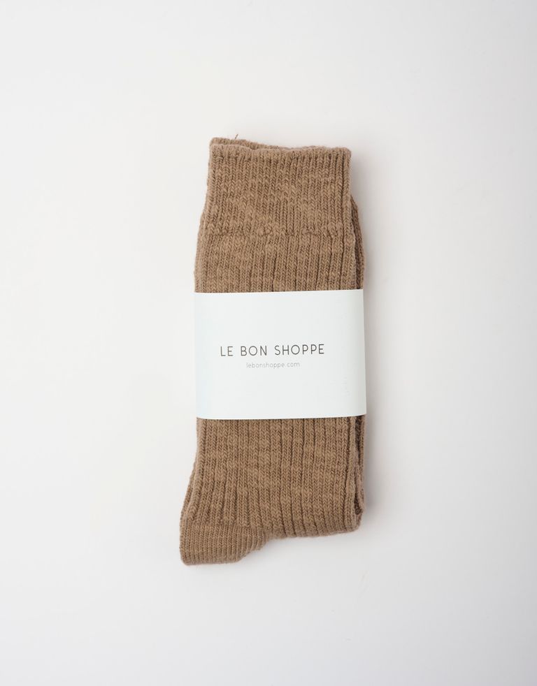 נעלי נשים - Le Bon Shoppe - גרביים COTTAGE - חום