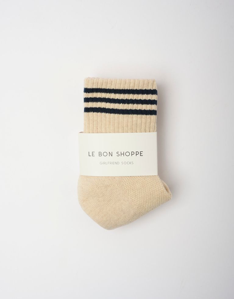 נעלי נשים - Le Bon Shoppe - גרביים GIRLFRIEND - בז'