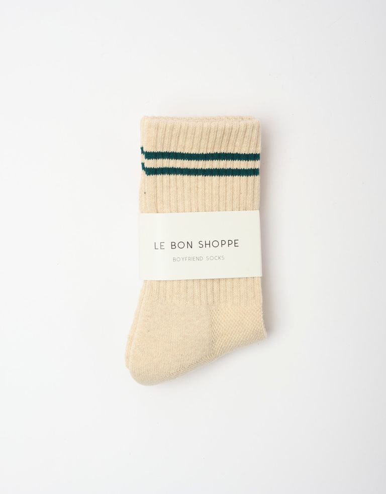 נעלי נשים - Le Bon Shoppe - גרביים BOYFRIEND - בז'