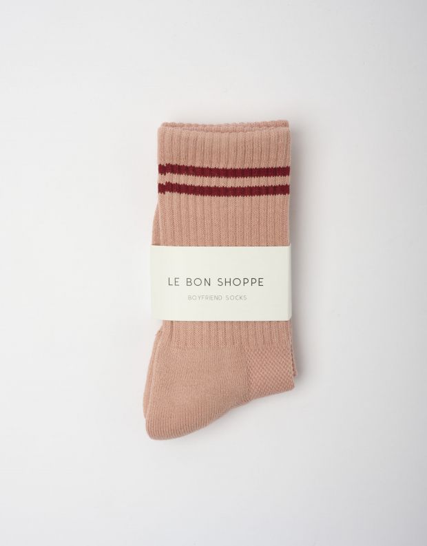 נעלי נשים - Le Bon Shoppe - גרביים BOYFRIEND - ורוד