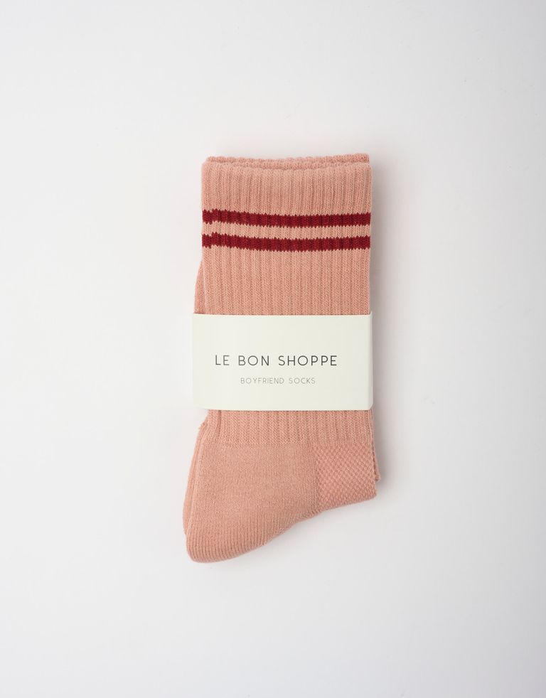 נעלי נשים - Le Bon Shoppe - גרביים BOYFRIEND - ורוד