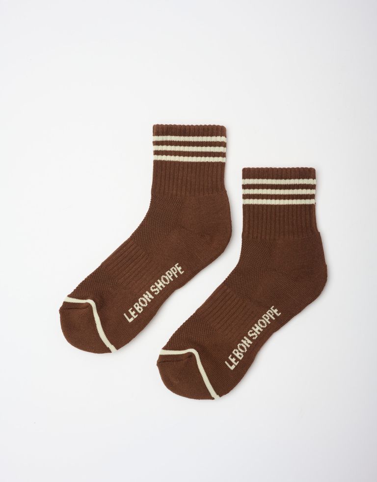 נעלי נשים - Le Bon Shoppe - גרביים GIRLFRIEND - חום2