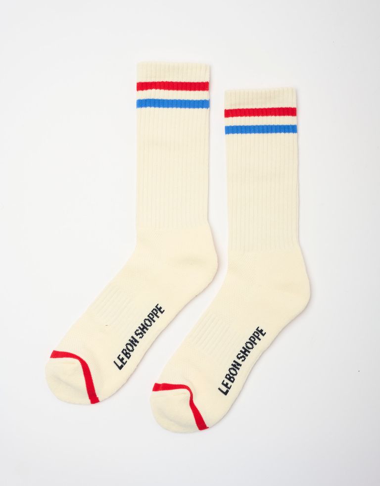 נעלי גברים - Le Bon Shoppe - גרביים EXTEND BOYFRIEND - לבן2