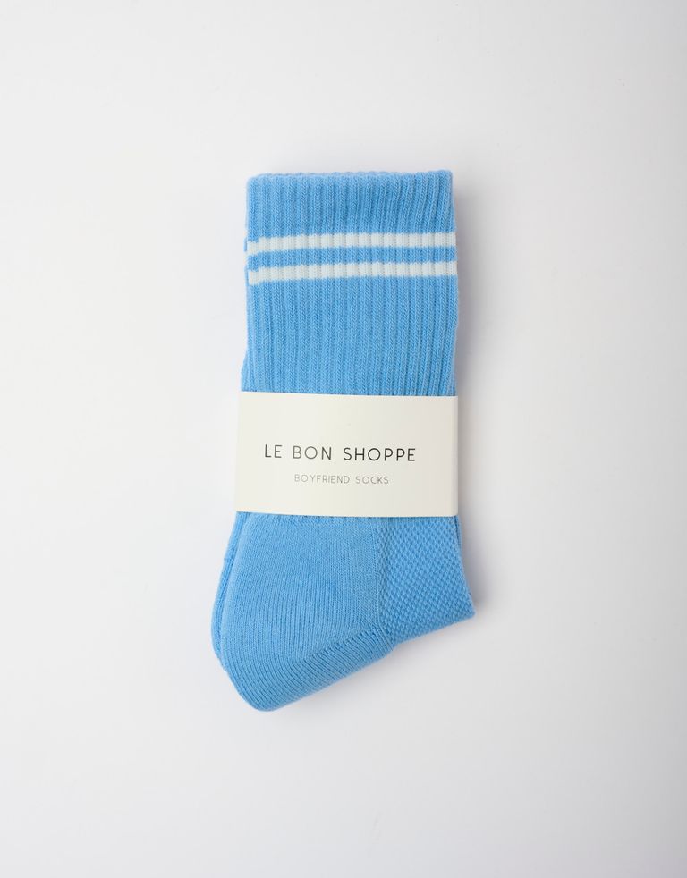נעלי נשים - Le Bon Shoppe - גרביים BOYFRIEND - תכלת