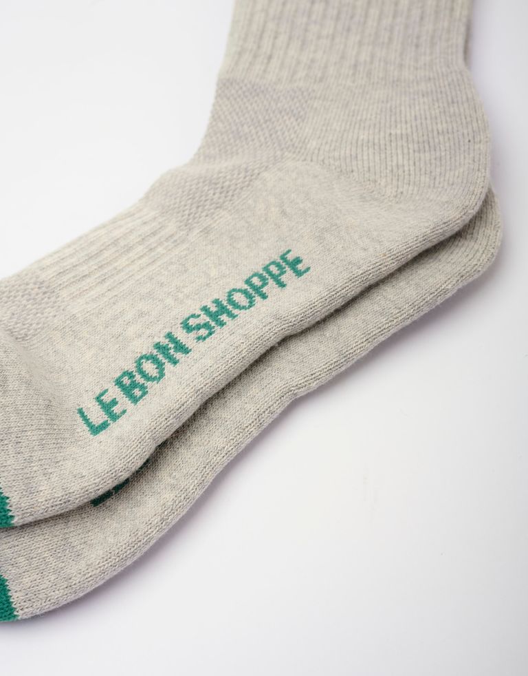 נעלי נשים - Le Bon Shoppe - גרביים BOYFRIEND - אפור בהיר2