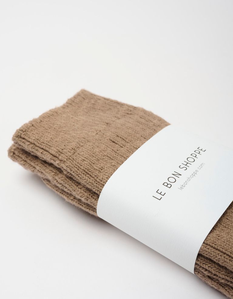 נעלי נשים - Le Bon Shoppe - גרביים COTTAGE - חום3