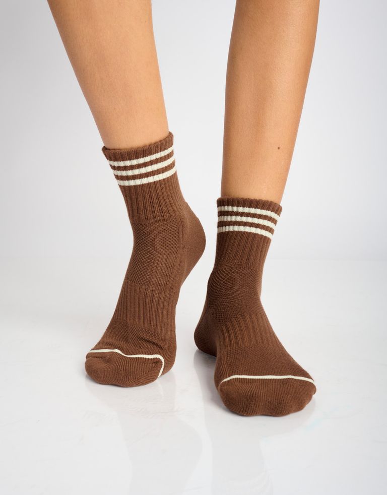 נעלי נשים - Le Bon Shoppe - גרביים GIRLFRIEND - חום3