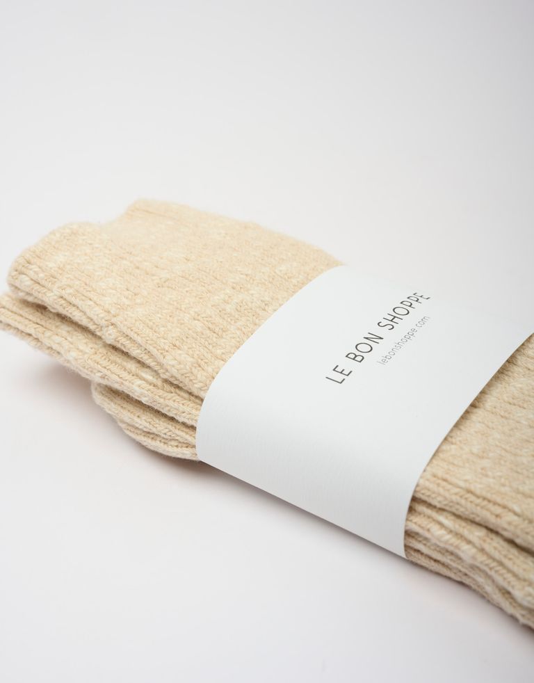 נעלי נשים - Le Bon Shoppe - גרביים COTTAGE - בז'4