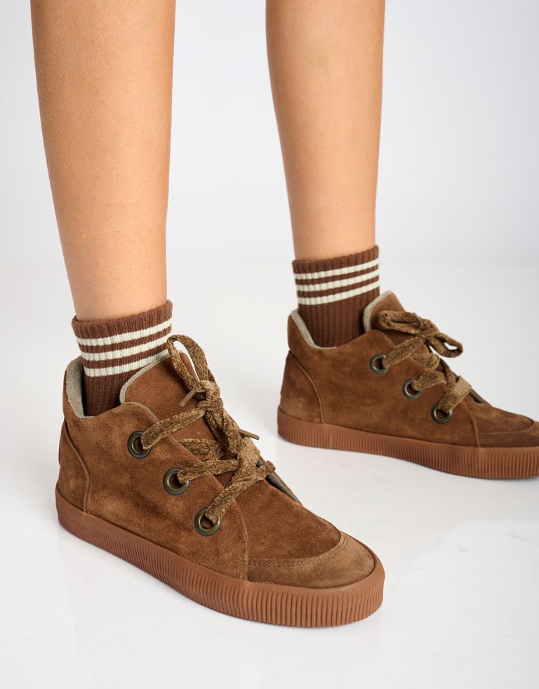 נעלי נשים - Le Bon Shoppe - גרביים GIRLFRIEND - חום4