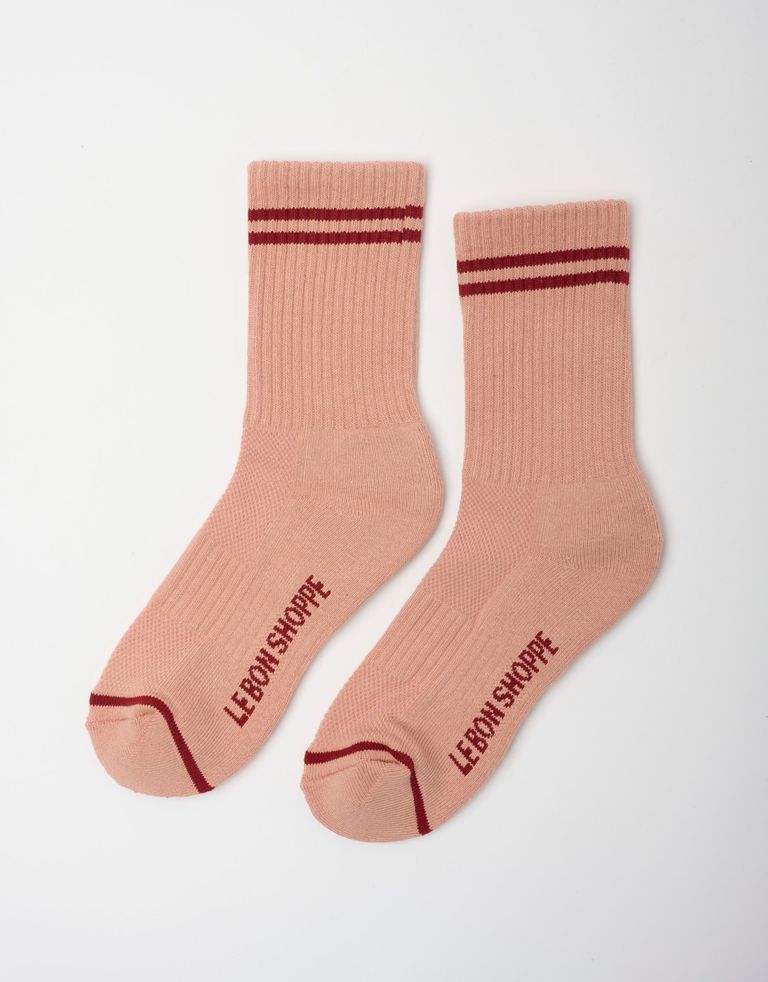 נעלי נשים - Le Bon Shoppe - גרביים BOYFRIEND - ורוד3